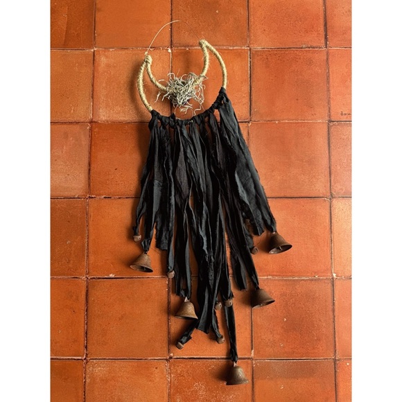 Coven's Cupboard Amethyst Protection Half Moon Beltane Witch's Bells Home Decor - Picture 3 of 4